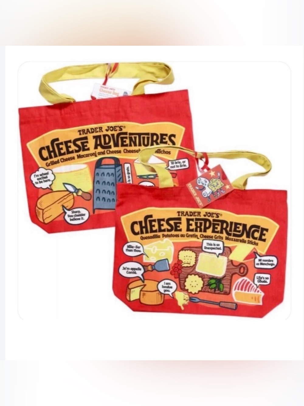 Cheese Experience Trader Joe's Tote Bags